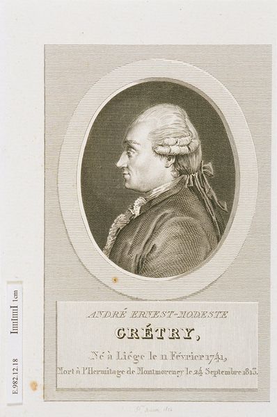 Portrait de André Modeste Grétry (1841-1813)