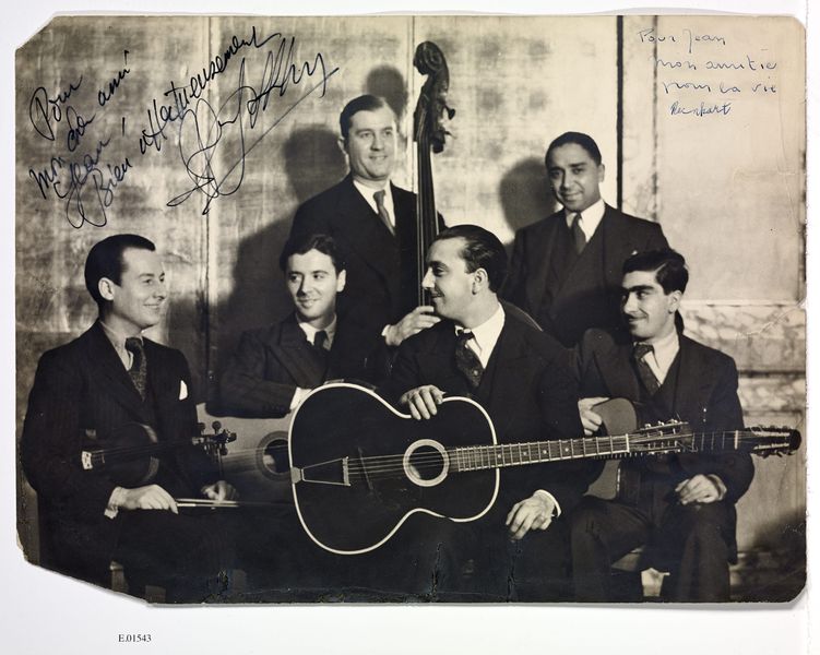 Photographie du quintet du Hot Club de France
