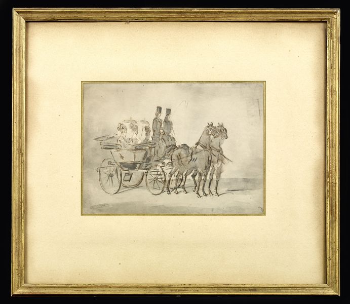 Equipage à deux chevaux