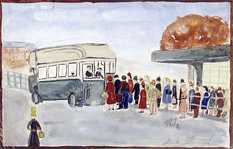 Un Autobus stationne Porte d'Italie