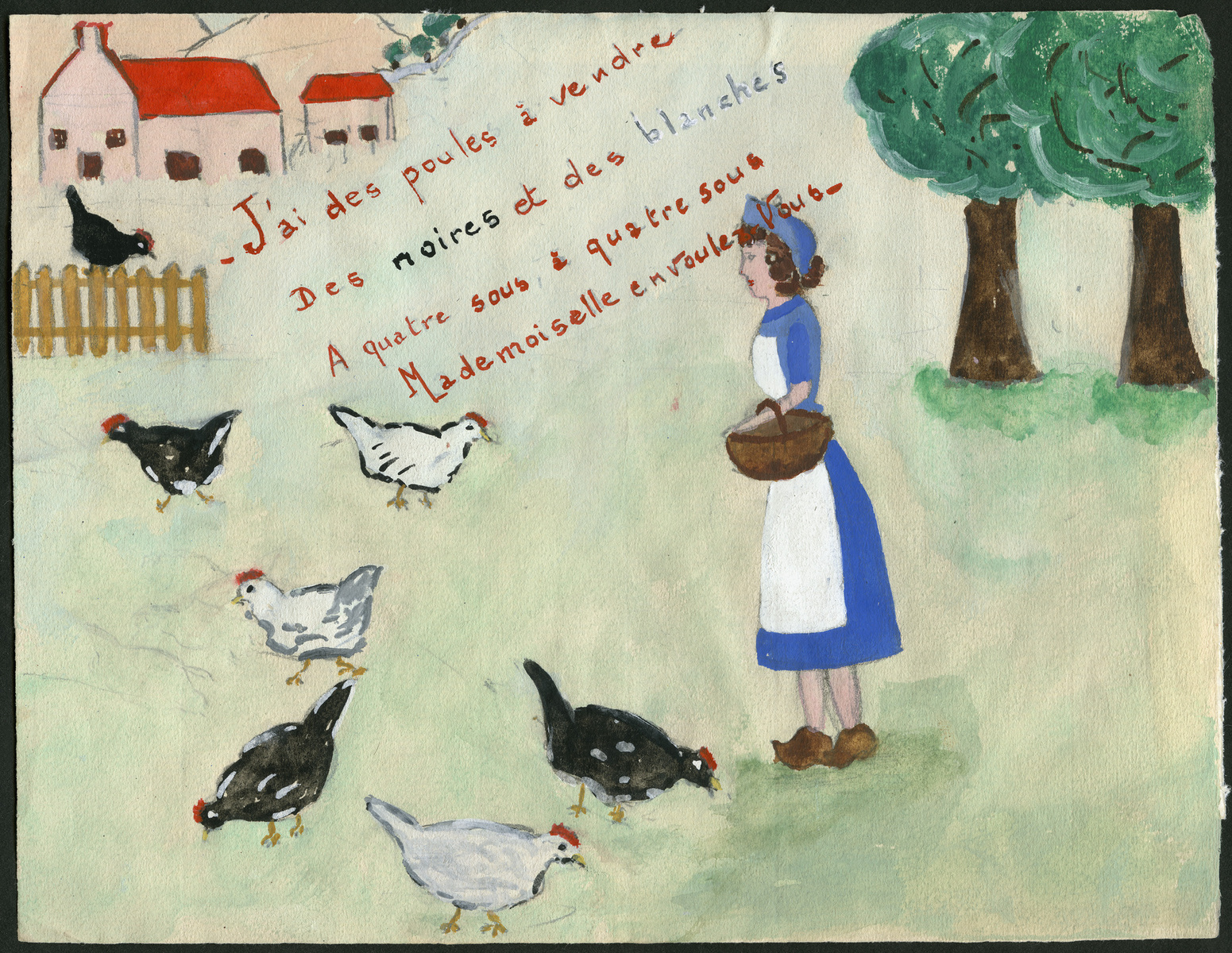 J'ai des poules à vendre