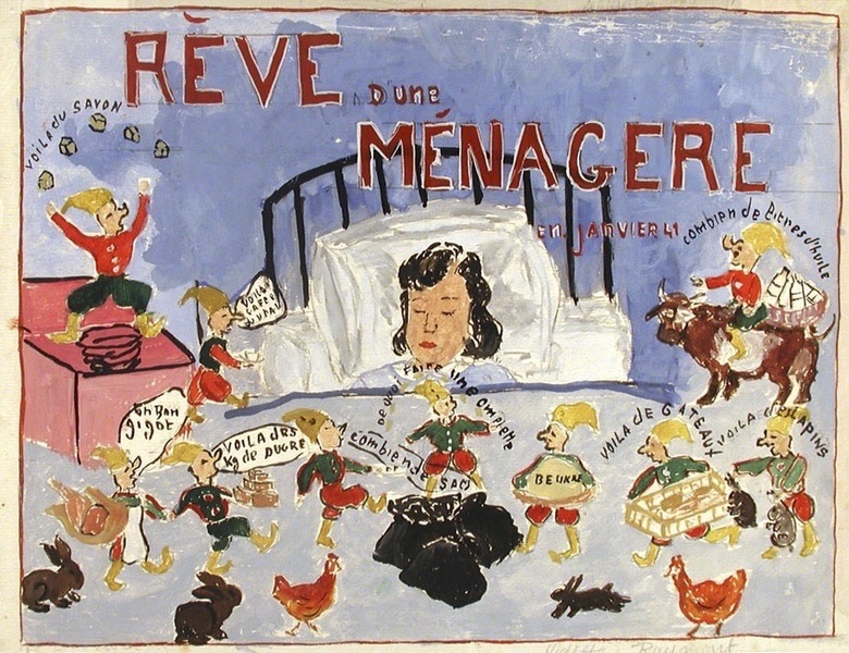 Rêve d'une ménagère en janvier 1941