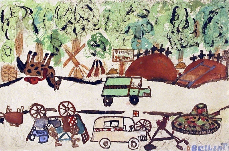 Forêt aux alentours de Dixmont le 23 juillet 1940