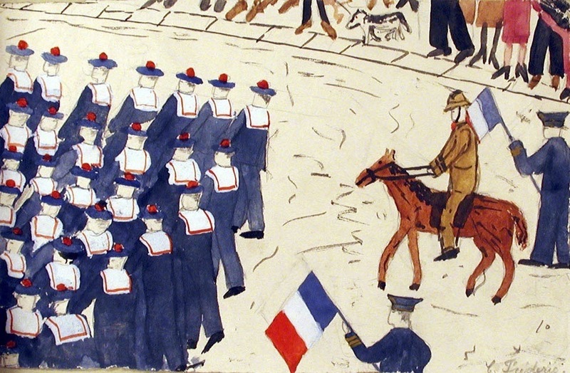 Défilé de marins le 11 novembre 1938