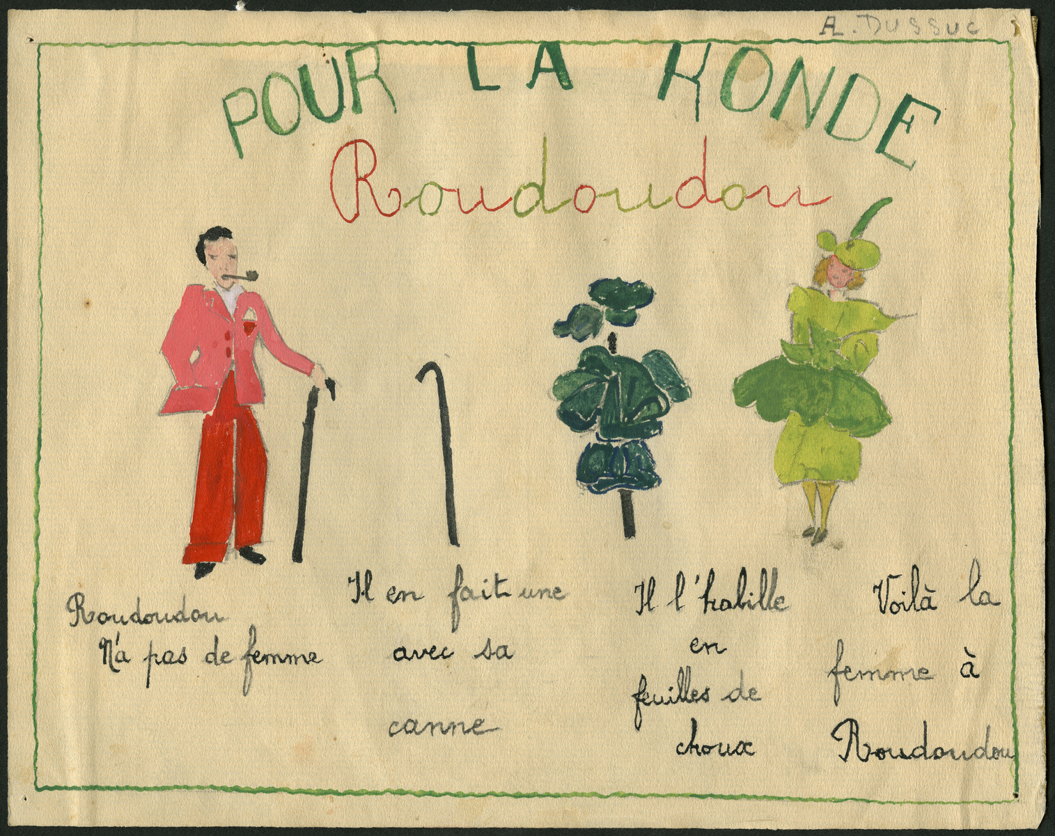 Pour la Ronde : Roudoudou