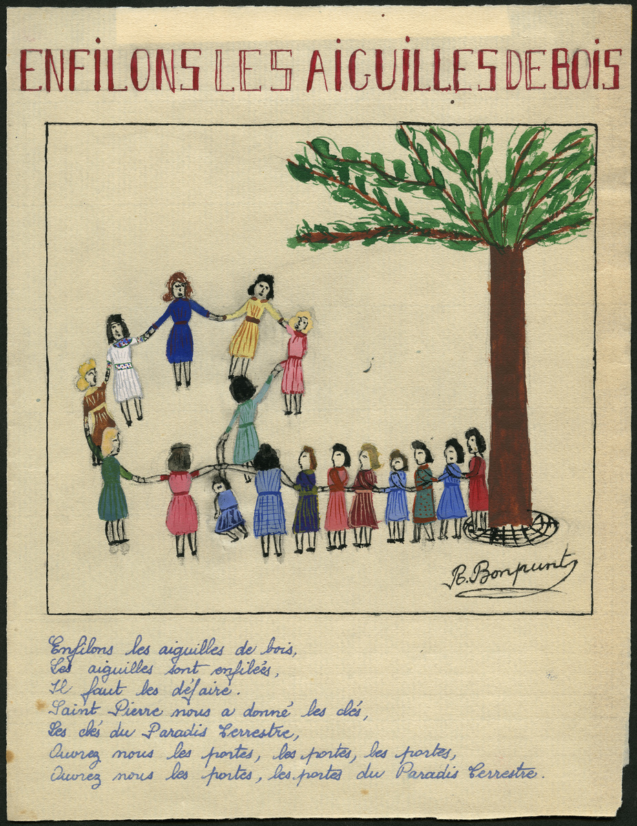 Enfilons les aiguilles de bois