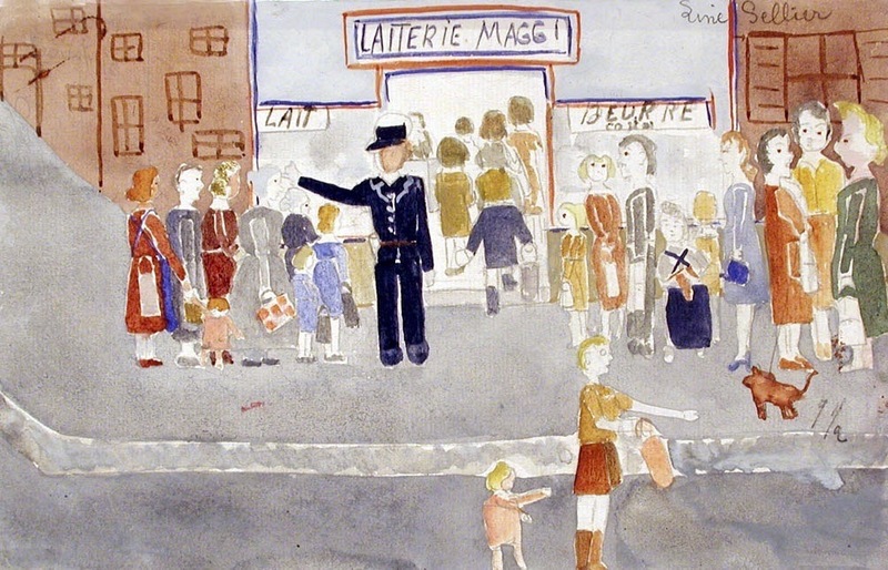 Queue devant la crèmerie Maggi