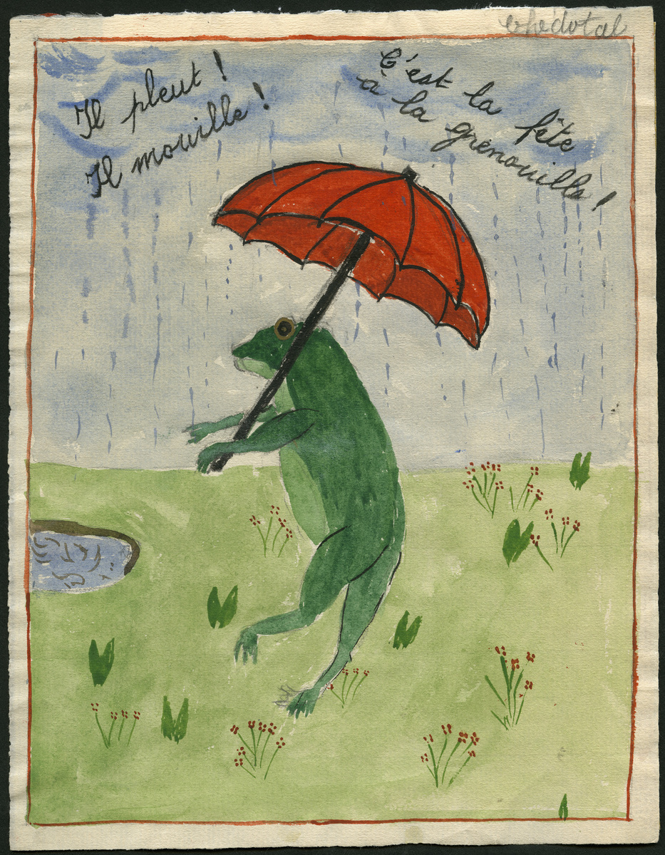 Il pleut ! Il mouille! C'est la fête à la grenouille !