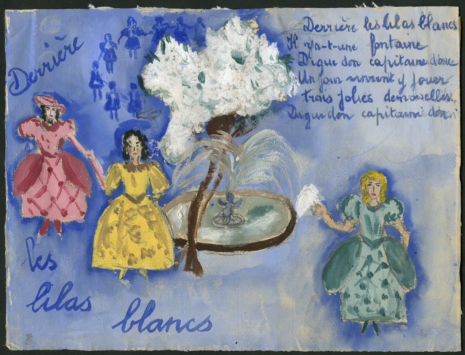 Derrière les lilas blancs