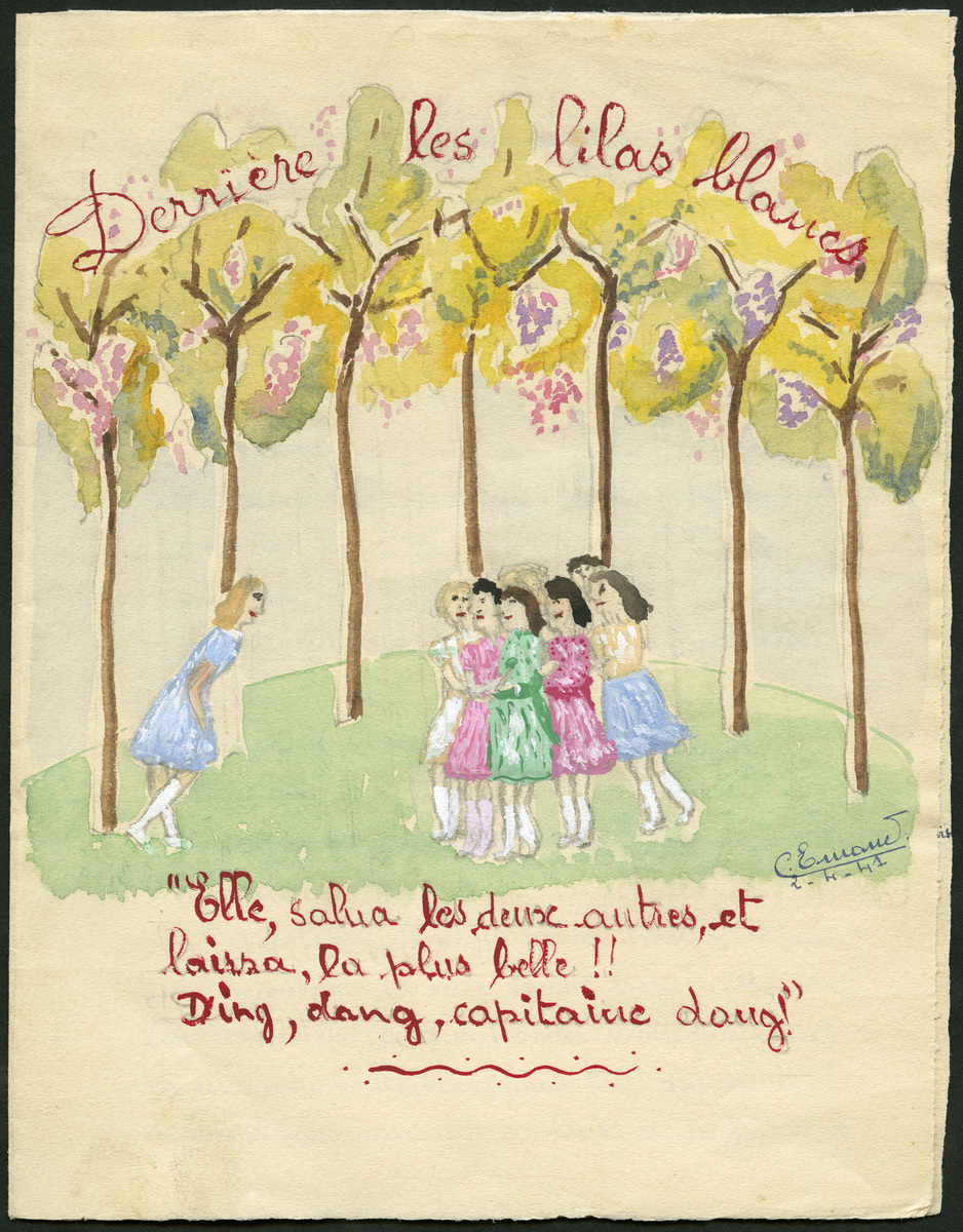 Derrière les lilas blancs