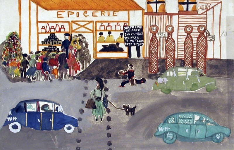 Queue devant une épicerie