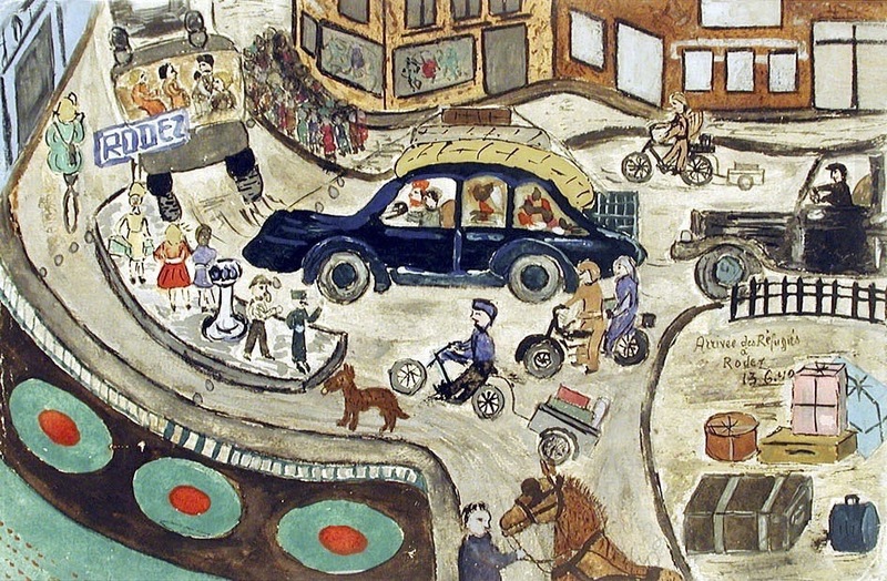 Arrivée des réfugiés à Rodez : 13.06.40