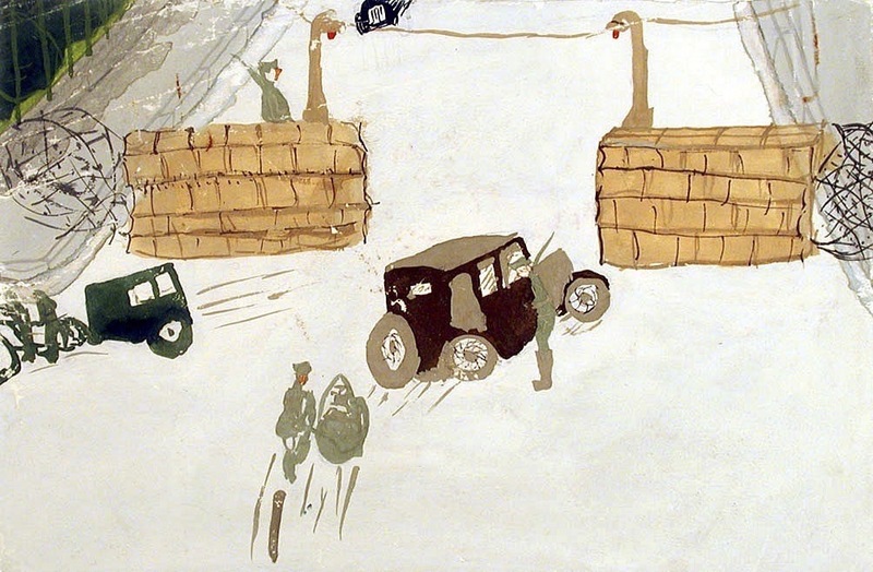 Passage des autos de la Porte d'Italie