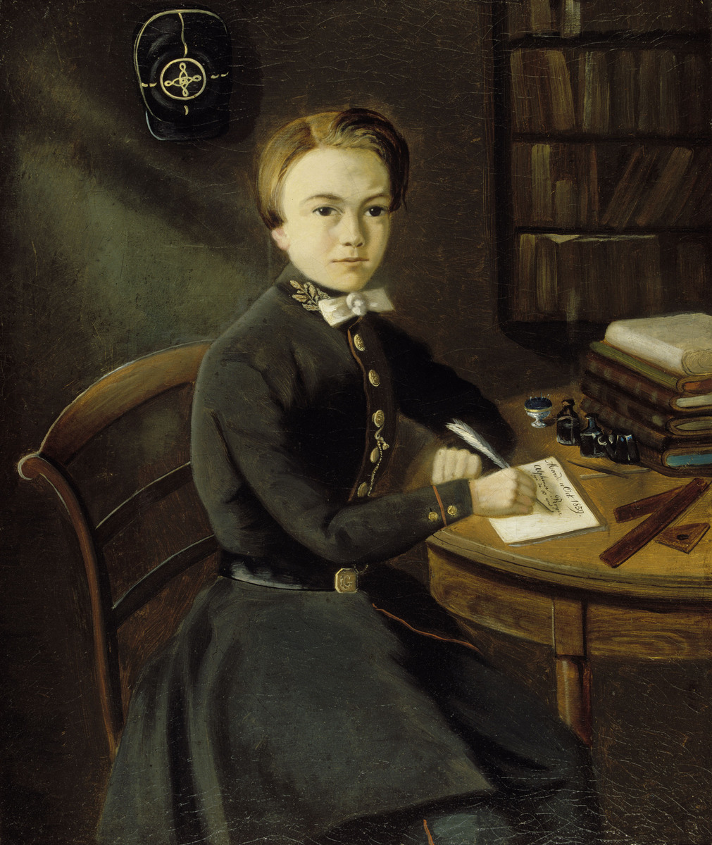 Un lycéen à sa table de travail : Alphonse Royer, 10 ans