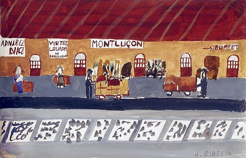 Scène d'exode à Montluçon