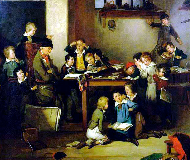 Le maître d'école endormi