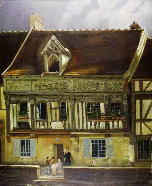 L'Entrée des élèves à l'école de M. Tessier